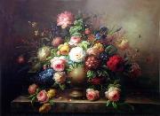 unknow artist Floral, beautiful classical still life of flowers.067 USA oil painting reproduction